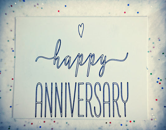 Happy Anniversary Handmade Card